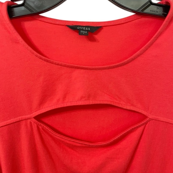 GUESS Women’s Pink Magma Keyhole Cutout
Cassie 3/4 Sleeve Cutout Top size L - Picture 5 of 16